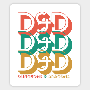 Retro Minimalist DnD Magnet